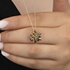 Supertrend Gümüş Rose 4 Katman Lotus Çiçeği Kadın Kolye