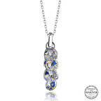 Supertrend ' Crystal Taşlı Salkım Gümüş Kadın Kolye