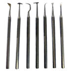 Seramik ve Gravür Oyma Seti Çelik 15 cm. 7'li