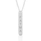 Supertrend Gümüş İsimlik Çubuk Kolye