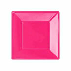 Fuşya Plastik Kare Tabak