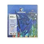 Supertrend Art Watercolour Pad Sulu Boya Defteri Blok 300 gr. 20x20 cm. 12 yaprak