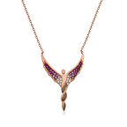 Supertrend Gümüş Rose Kanatlı Melek Kadın Kolye