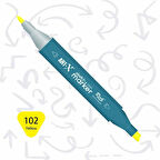 Supertrend Supertrend Sketch Marker Duo Çift Uçlu Marker Kalem 102 Yellow