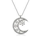 Supertrend ​gümüş Ay Kar Tanesi Kadın Kolye