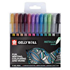 Supertrend Gelly Roll Jel Mürekkepli Metalik Kalem Seti Metallic Shiny Set 12 Renk