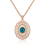 Supertrend ​gümüş Rose Oval Nazar Kadın Kolye