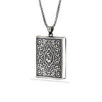 Supertrend Gümüş İçi Açılabilen Allah Yazılı Muskalık Kolye