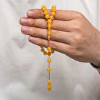 Supertrend Yuvarlak Sıkma Kehribar Tesbih