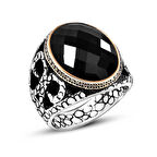 Supertrend Gümüş Siyah Zirkon Taşlı Erkek Yüzük
