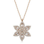 Supertrend Gümüş Rose Nergiz Çiçeği Kadın Kolye