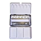 Supertrend Horadam Aquarell Taş Tablet Sulu Boya Seti Yaldızlı Metalik Renkler Yarım Tablet 6 Renk Metal Kutu