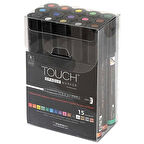 Touch Opaque Marker Su Bazlı Akrilik Boyama Markörü Kalemi Seti 15 Renk Medium Uç (1.5-2.3 mm)