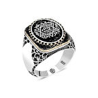 Supertrend Gümüş Süleyman Mührü Oval Erkek Yüzük