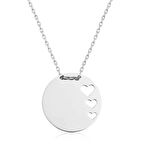 Supertrend Gümüş Çember Kalp Kadın Kolye