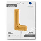 L Harf Supertrend Altın Folyo Balon 26"