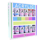 Supertrend Mona Lisa Akrilik Boya Seti 12 Renk x 70 ml. (Chalky)