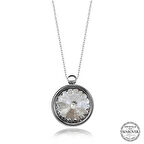 Supertrend Swa Crystal Taşlı Çerçeveli Gümüş Kadın Kolye