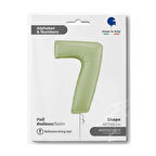 7 Rakam Supertrend Satin Olive Green Folyo Balon 26"