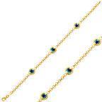 Supertrend Gümüş Gold Nazar Boncuklu Kadın Bileklik