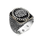 Supertrend Gümüş Süleyman Mührü Oval Erkek Yüzük