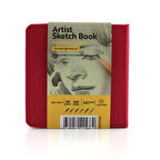 Supertrend Sketchbook Sert Kapak Eskiz Çizim Defteri 140 gr. 12x12 cm. 80 yp. KIRMIZI