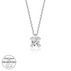 Supertrend Swa Taşlı Gümüş Tektaş Kadın Kolye