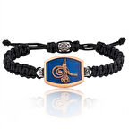 Supertrend Gümüş Tuğralı Makrome Erkek Bileklik