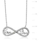 Supertrend Gümüş Sen Ben Yazılı Sonsuzluk Kadın Kolye