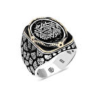 Supertrend Gümüş Süleyman Mührü Oval Erkek Yüzük