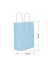 Supertrend Kraft Çanta Açık Mavi Küçük Boy 18x24cm 25li