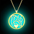 Supertrend Gümüş Fosforlu Gold Anne Çocuk Sevgisi Kadın Kolye