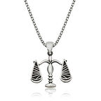 Supertrend Gümüş Adalet Terazisi Kolye