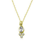 Supertrend Gümüş Gold Çiğ Damlası Tektaş Kadın Kolye