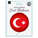 Türk Bayrağı Folyo Balon 18"