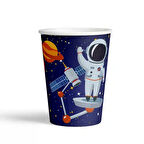 Rocket Space Karton Bardak 8oz