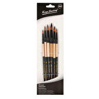 Supertrend Sentetik Sivri Yuvarlak Uçlu Fırça Seti 6'lı