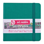 Supertrend Art Creation Sketchbook Sert Kapak Eskiz Çizim Defteri 140 gr. 12x12 cm. 80 yp. FOREST GREEN