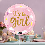 It's A Girl Stars & Clouds Supertrend Folyo Balon 18"