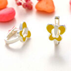 Supertrend Gümüş Sarı Kelebek Çocuk Küpesi