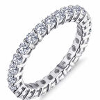 Supertrend Gümüş Pırlanta Model Tam Tur Yüzük