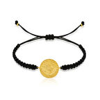 Supertrend Gümüş Reşat Detaylı Makrome İpli Bileklik