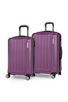 Spring Model Mor Renk 2'li Valiz Seti Kabin + Orta