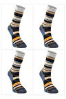 Nord Merino Winter Çorap-Turuncu 4'lü Set