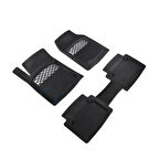 Toyota Corolla Cross Uyumlu 3D Havuzlu Oto Paspas Sporty Serisi Kesilebilir Model Carbon