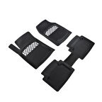 Renault Rafale Uyumlu 3D Havuzlu Oto Paspas Sporty Serisi Kesilebilir Model Krom