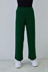 Saç Örgü Pantolon-Zümrüt Yeşili