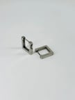 Rodyum   Çelik Erkek Küpe Çap (9 Mm) Kalınlık (3 Mm) - Ekp0022