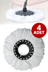 Paspas Yedeği Mikrofiber Mop Vilada Ucu 4 Adet