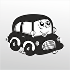 Folyo Sticker Tatlı Araba